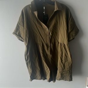 Romper alert! Gorgeous khaki romper with POCKETS